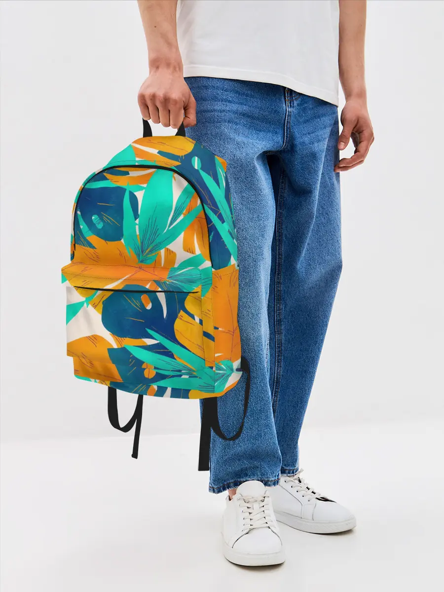 Рюкзак джинсовый / Тропики