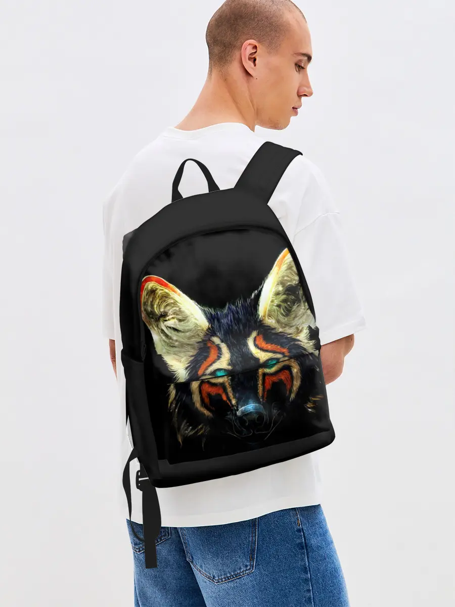 Рюкзак джинсовый / Рыжий лис