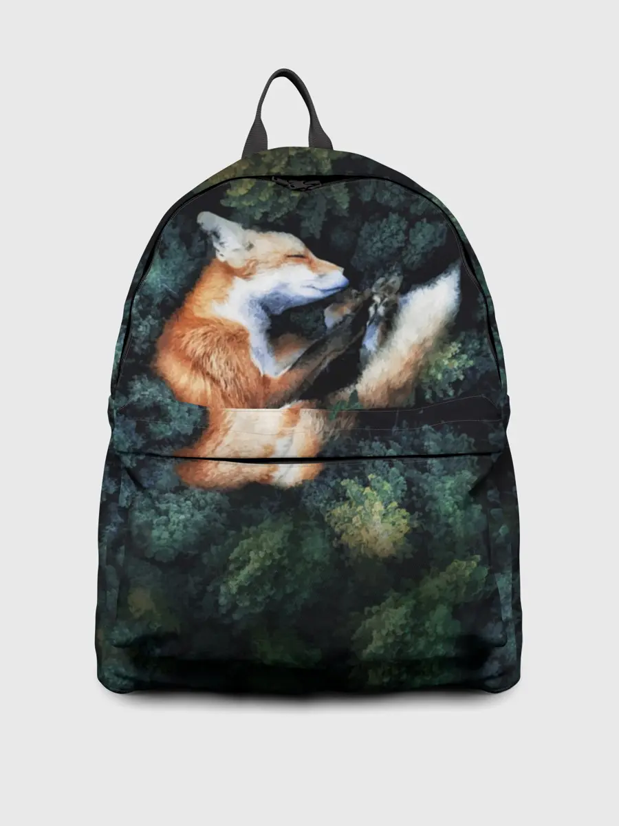 Рюкзак джинсовый / Лисичка в Лесу