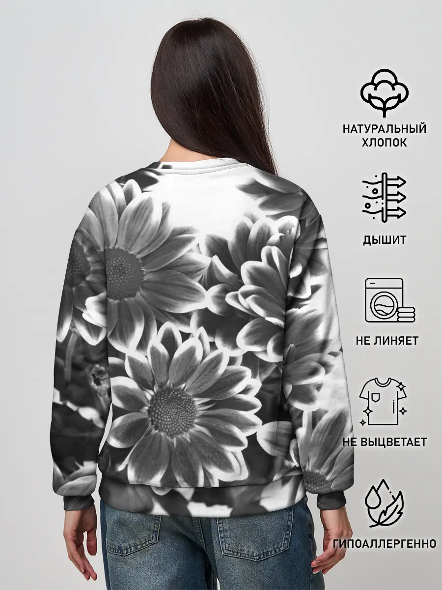 Женский свитшот / Цветочный Узор