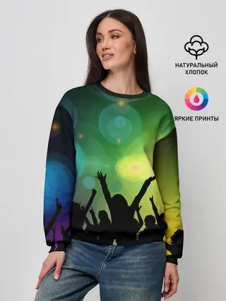 Женский свитшот / Неоновая Вечеринка