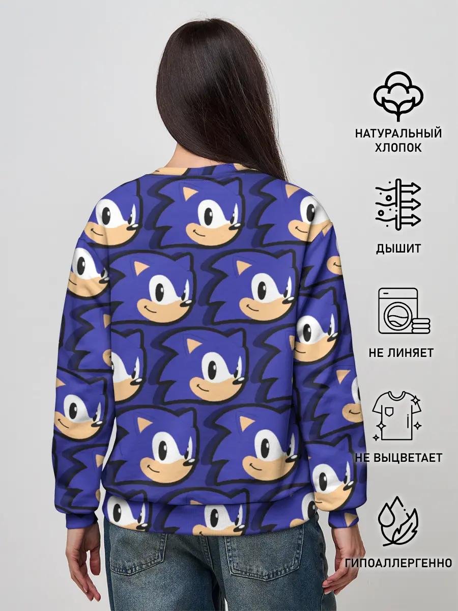 Женский свитшот / Sonic pattern