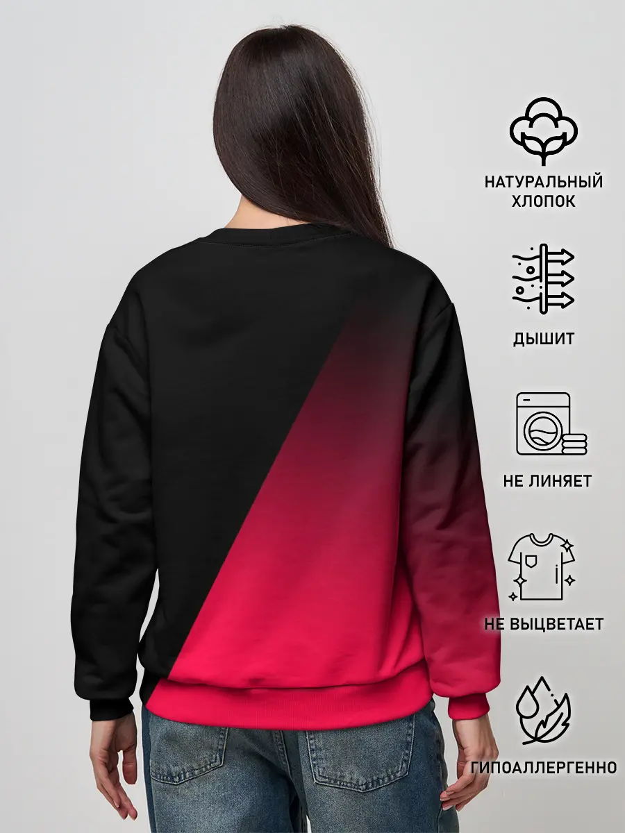 Женский свитшот / JUVENTUS / ЮВЕНТУС / НЕОН