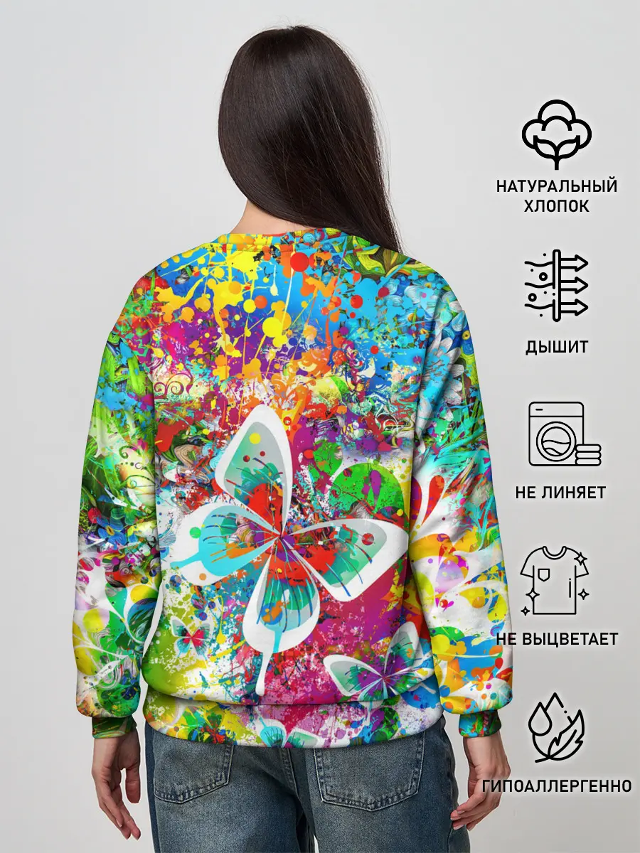 Женский свитшот / ЯРКИЕ КРАСКИ