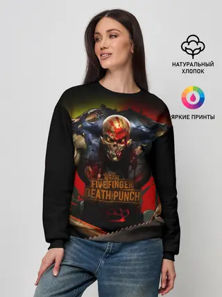 Женский свитшот / Five Finger Death Punch Skull