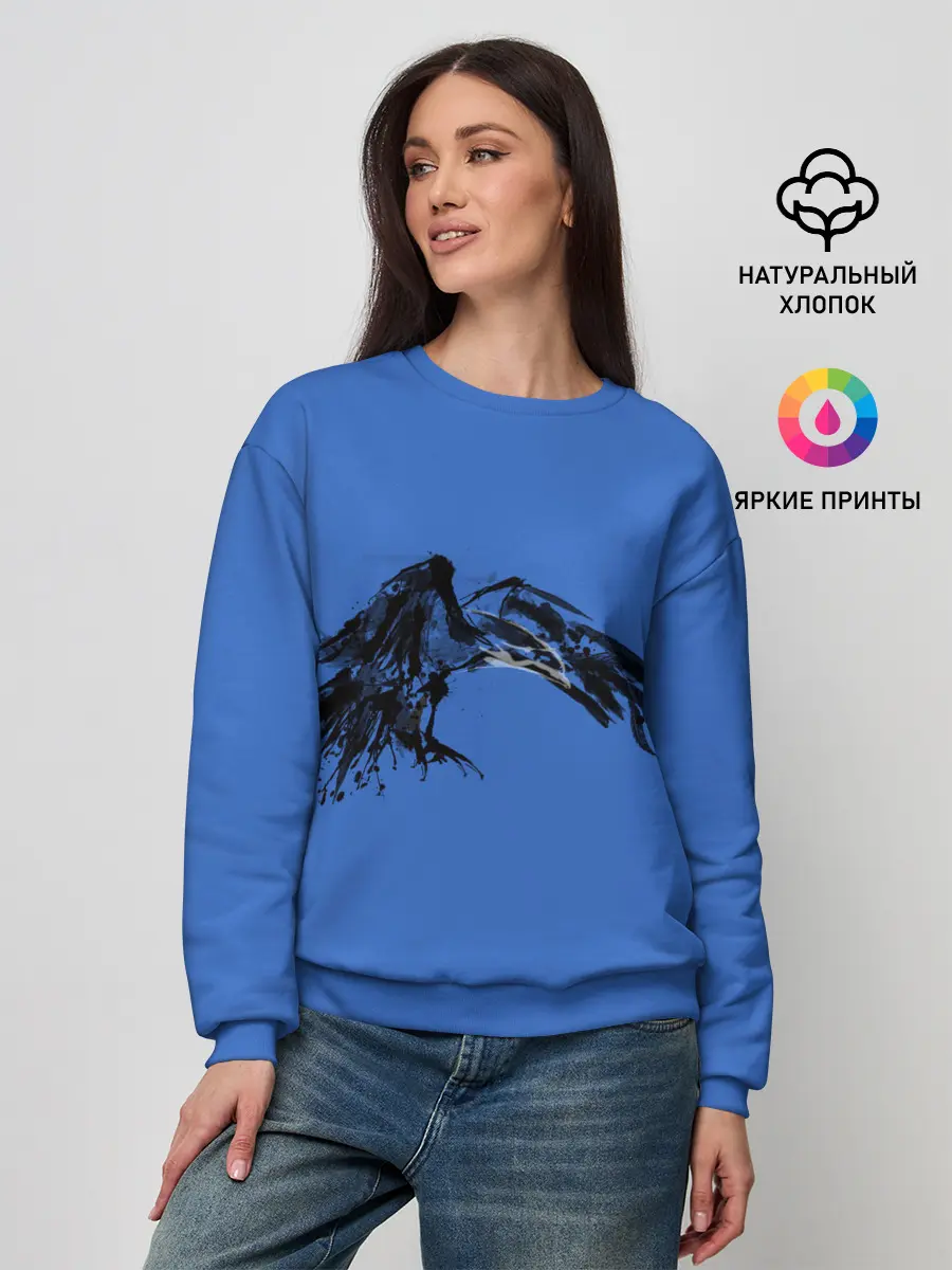 Женский свитшот / Тень ворона
