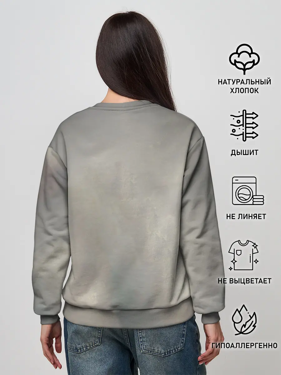 Женский свитшот / Лиса маслом