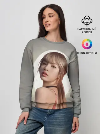 Женский свитшот / Лиса маслом