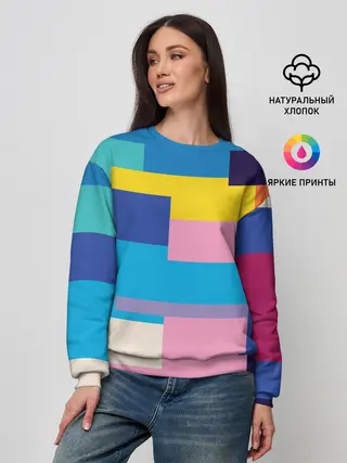 Женский свитшот / Плавные узоры