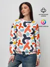 Женский свитшот / Абстрактные цветные пятна