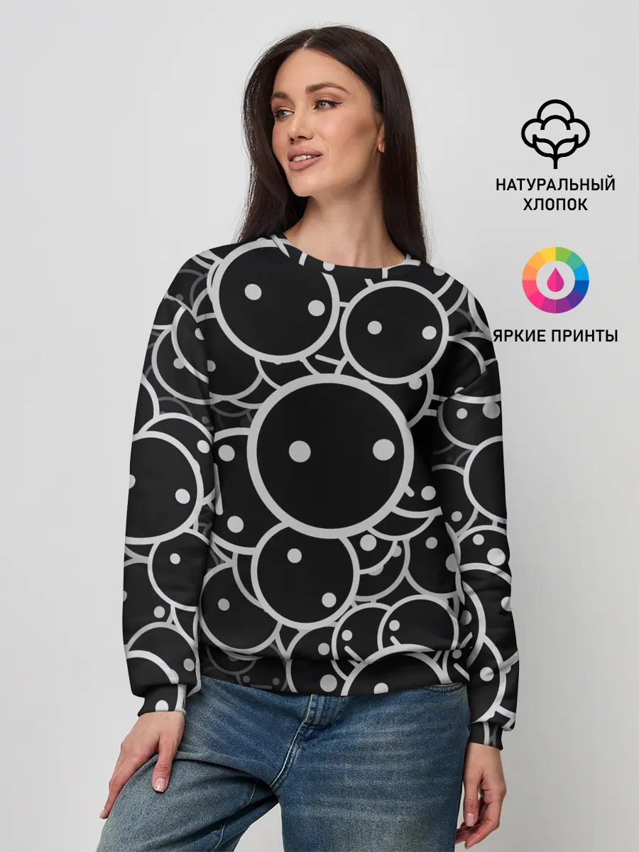 Женский свитшот / Smile Texture