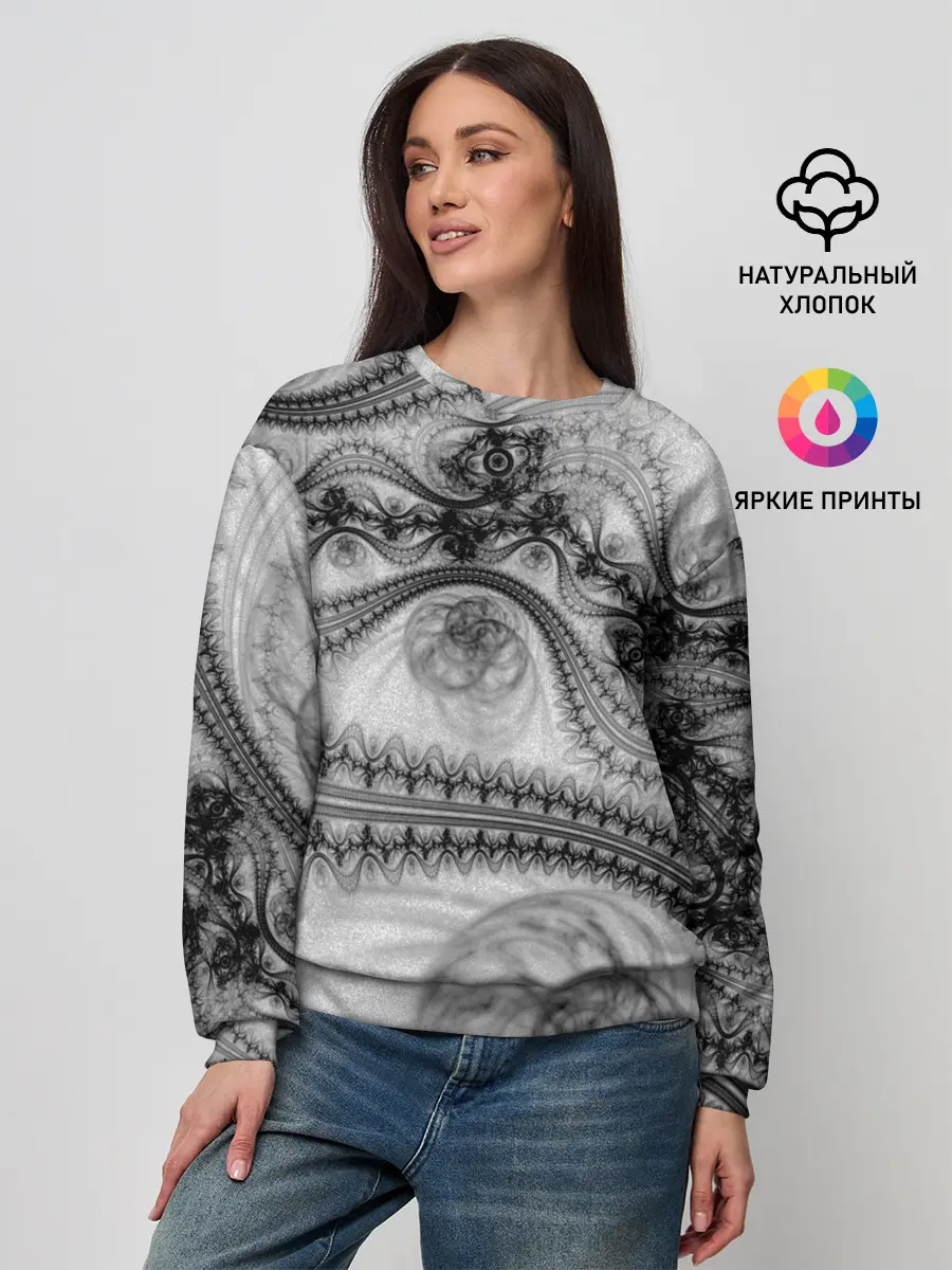 Женский свитшот / Spilled ink Texture