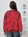 Женский свитшот / Red Boards Texture