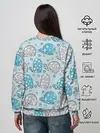 Женский свитшот / Киты паттерн
