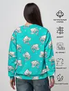 Женский свитшот / Котики и рыбки