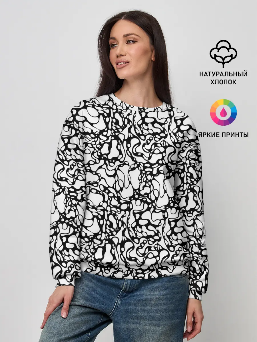 Женский свитшот / Абстрактная жидкость