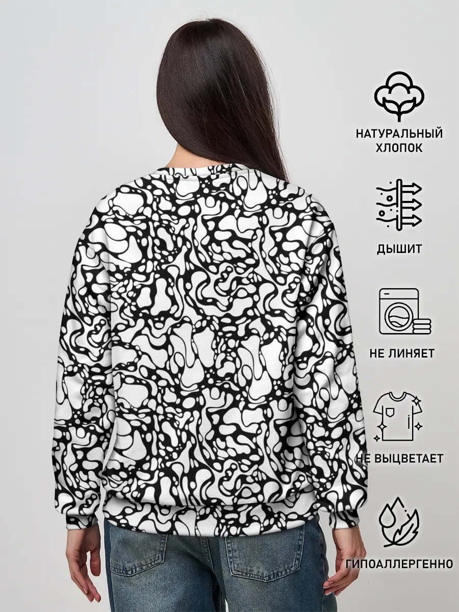Женский свитшот / Абстрактная жидкость