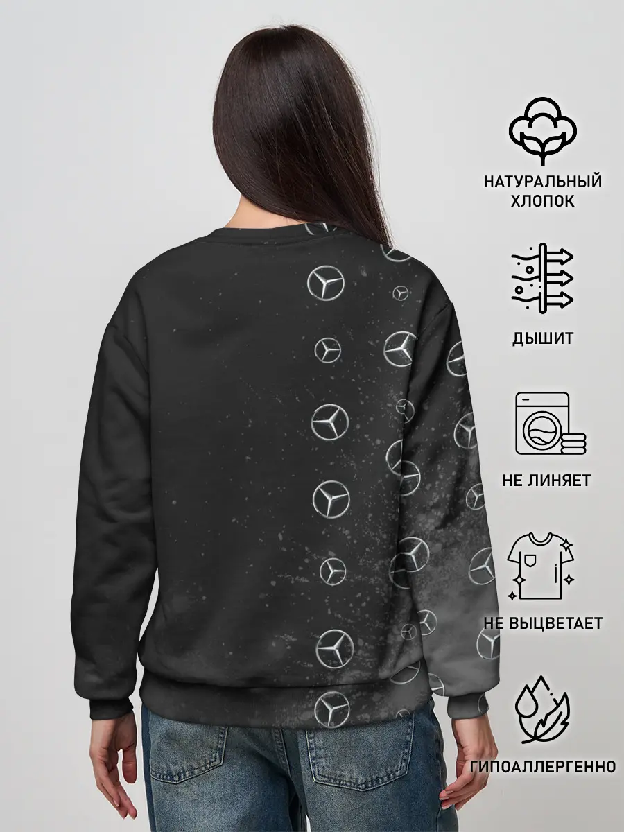 Женский свитшот / Мерседес - Взрыв