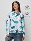 Женский свитшот / Киты и тюлени
