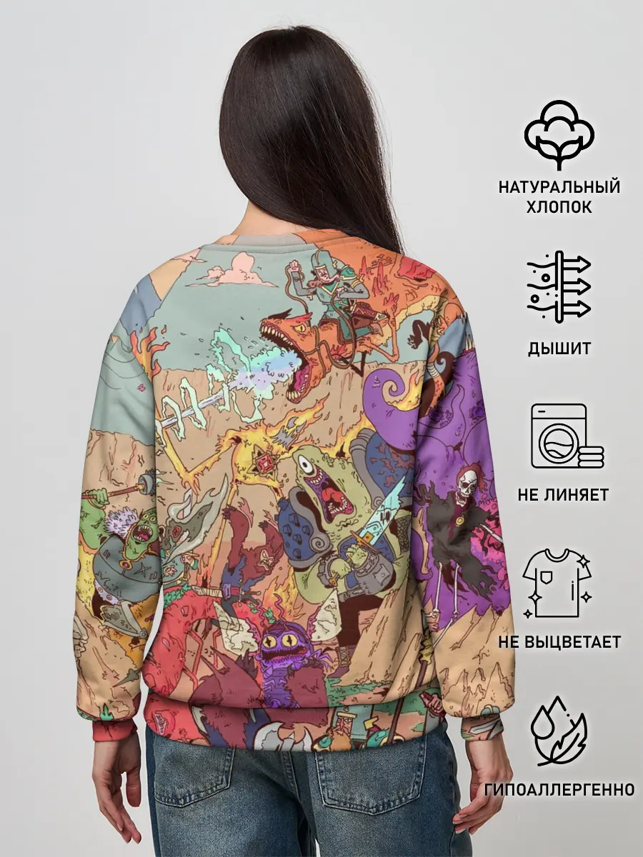 Женский свитшот / MONSTER WAR | СЮРРЕАЛИЗМ
