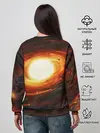 Женский свитшот / ГАЛАКТИКА / КОСМОС / СОЛНЦЕ