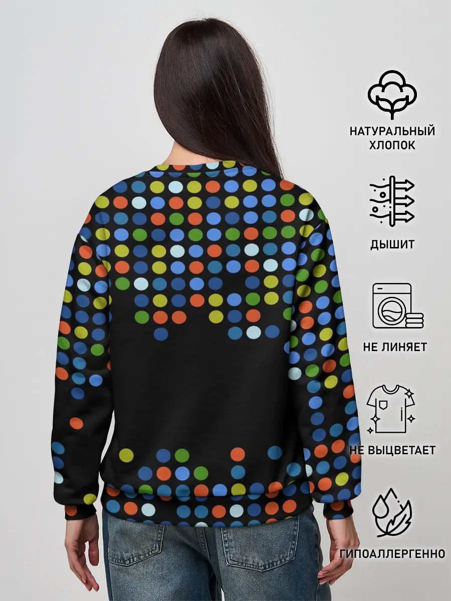 Женский свитшот / Динозавр-игрок