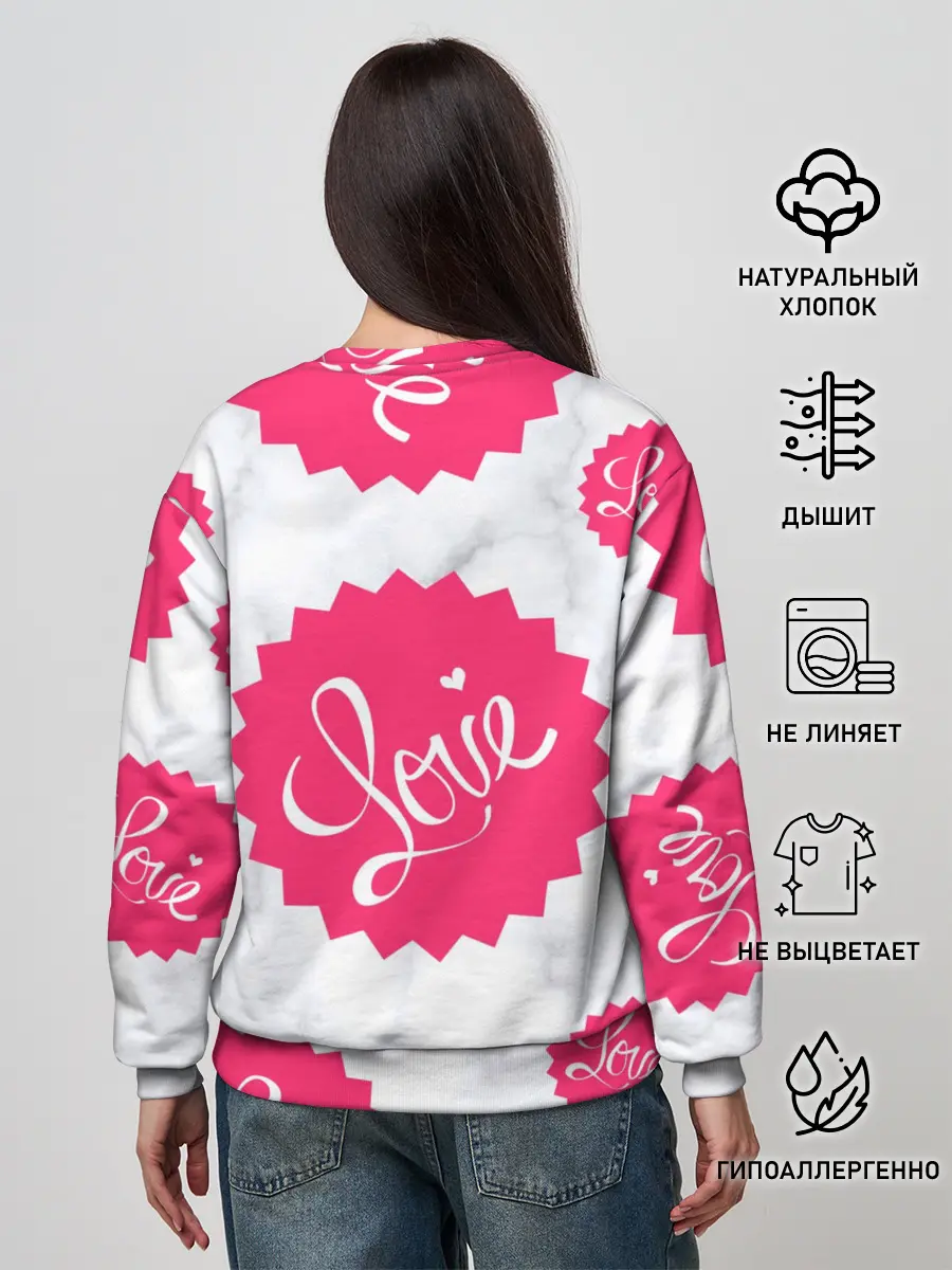 Женский свитшот / Feel Love