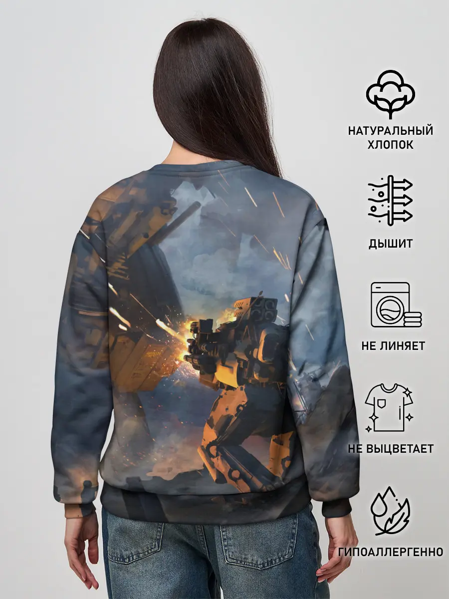 Женский свитшот / Battletech warrior