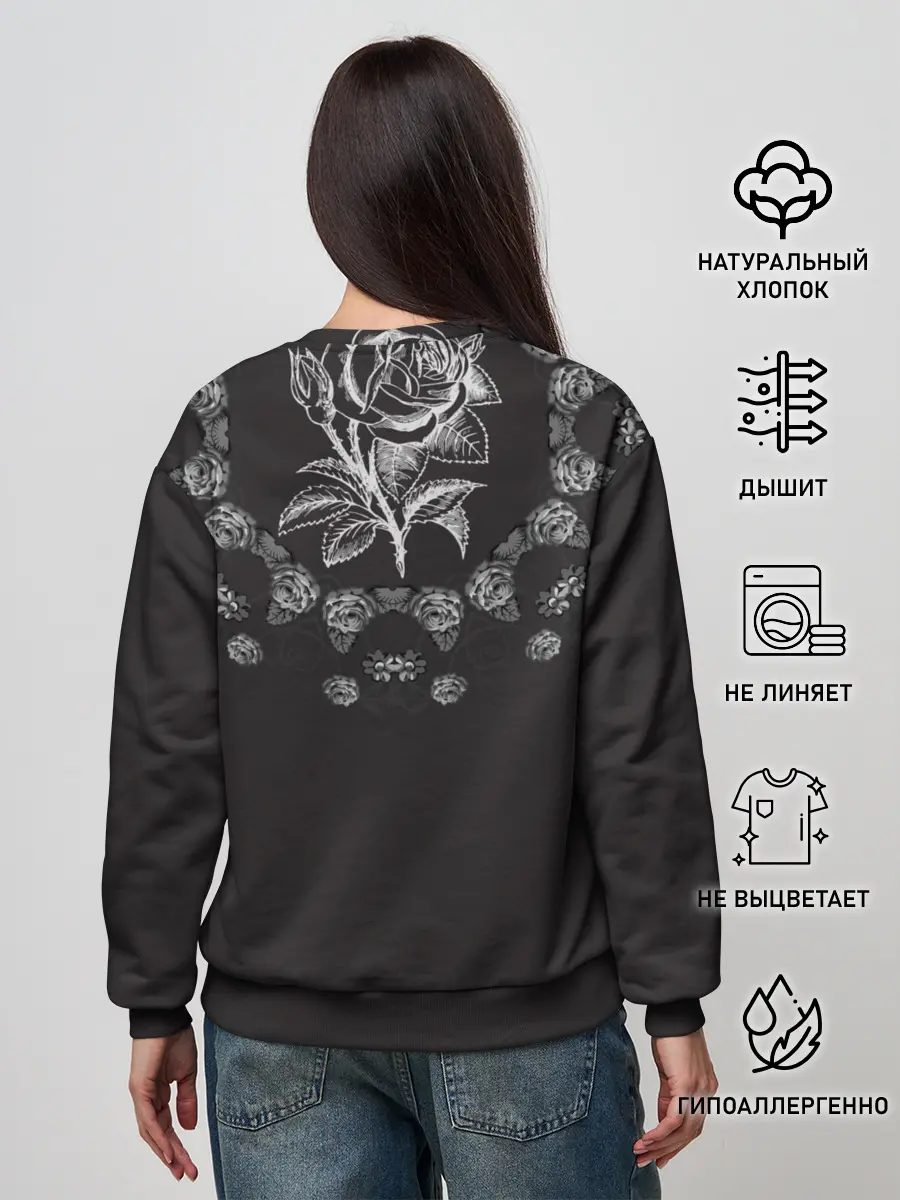 Женский свитшот / ЦВЕТОЧНЫЙ РАЙ