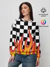 Женский свитшот / ОГОНЬ / УЗОР / PATTERN