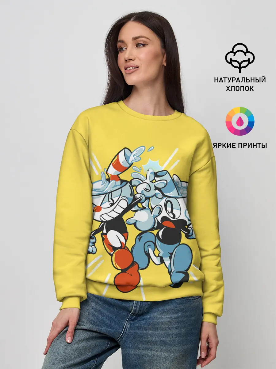 Женский свитшот / Cuphead bros