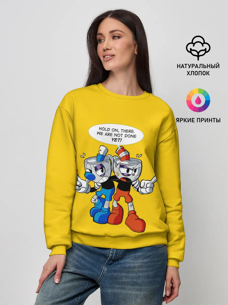 Женский свитшот / Побитые кружки