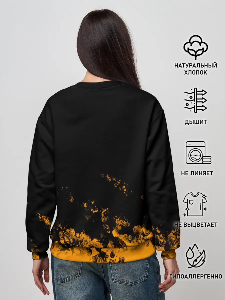 Женский свитшот / Аста с мечом Чёрный клевер