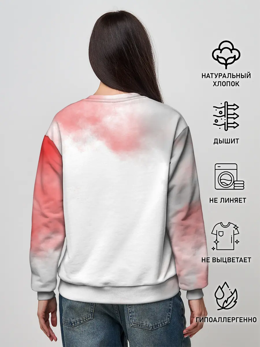 Женский свитшот / Чёрный клевер Черный Аст а