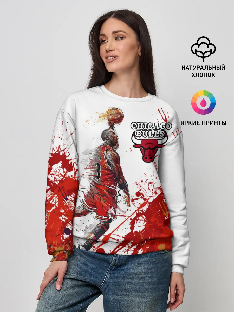 Женский свитшот / CHICAGO BULLS [9]