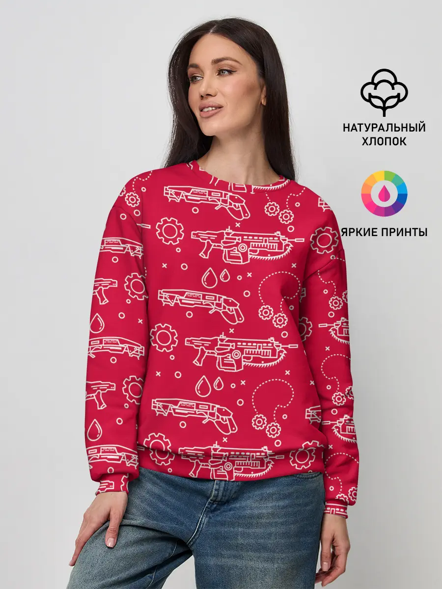 Женский свитшот / Gears pattern