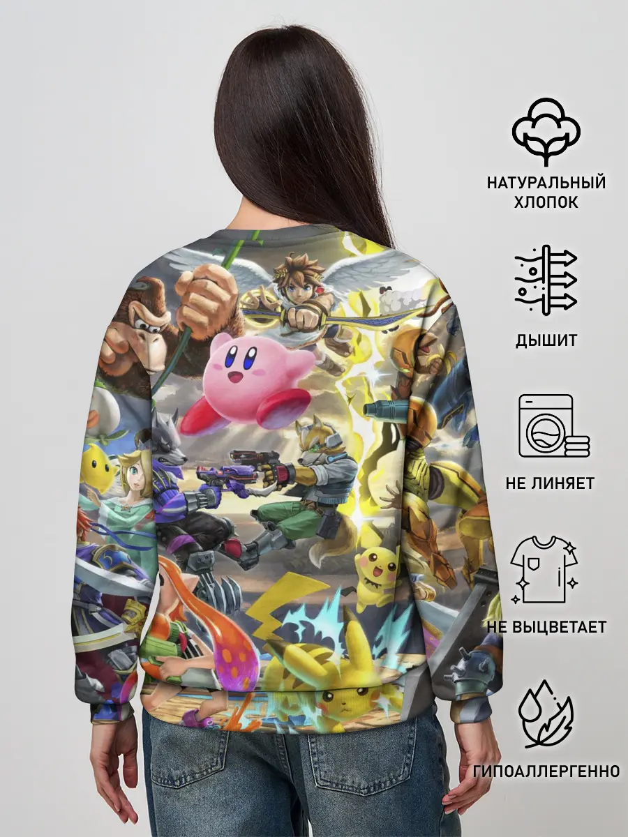 Женский свитшот / Super Smash World