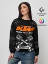Женский свитшот / KTM MOTORCYCLES / КТМ МОТОЦИКЛЫ
