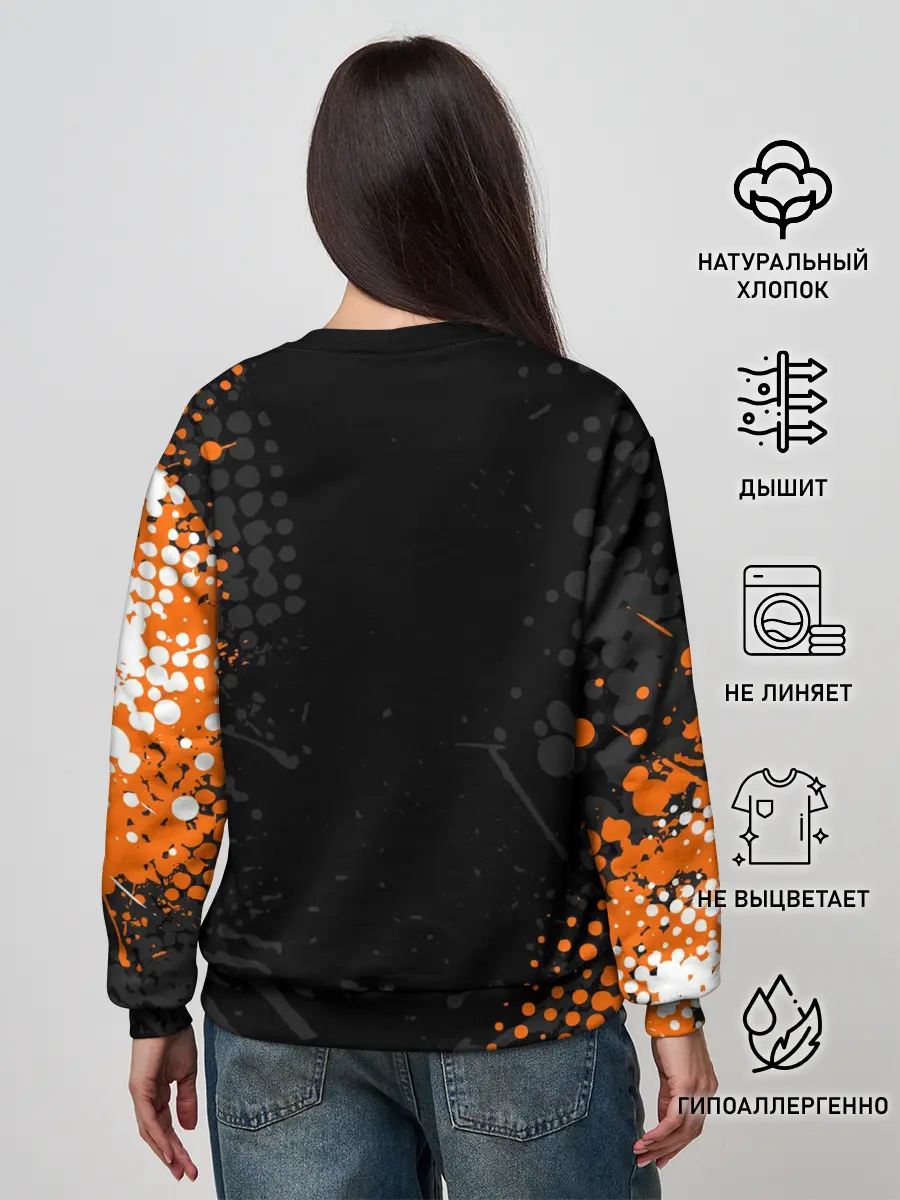 Женский свитшот / KTM MOTORCYCLES / КТМ МОТОЦИКЛЫ