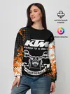 Женский свитшот / KTM MOTORCYCLES / КТМ МОТОЦИКЛЫ