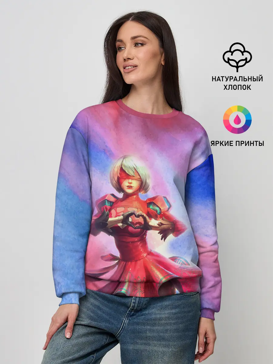 Женский свитшот / 2B Love | Nier Automata