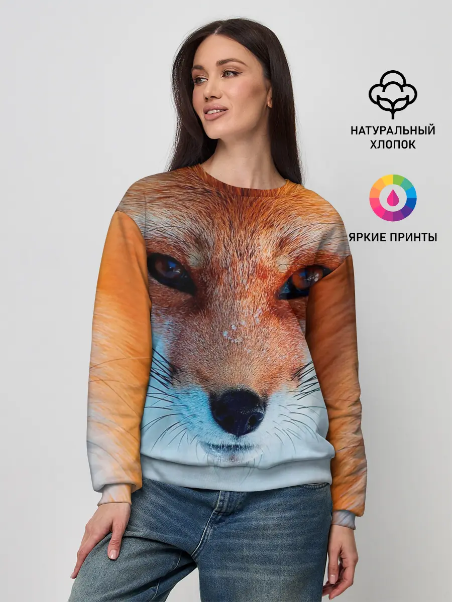 Женский свитшот / Мордочка лисы