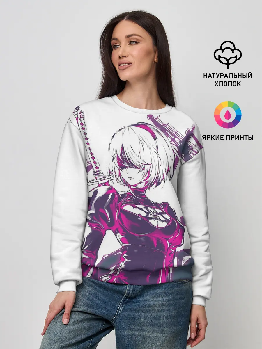 Женский свитшот / 2B | NEON | НЕОН