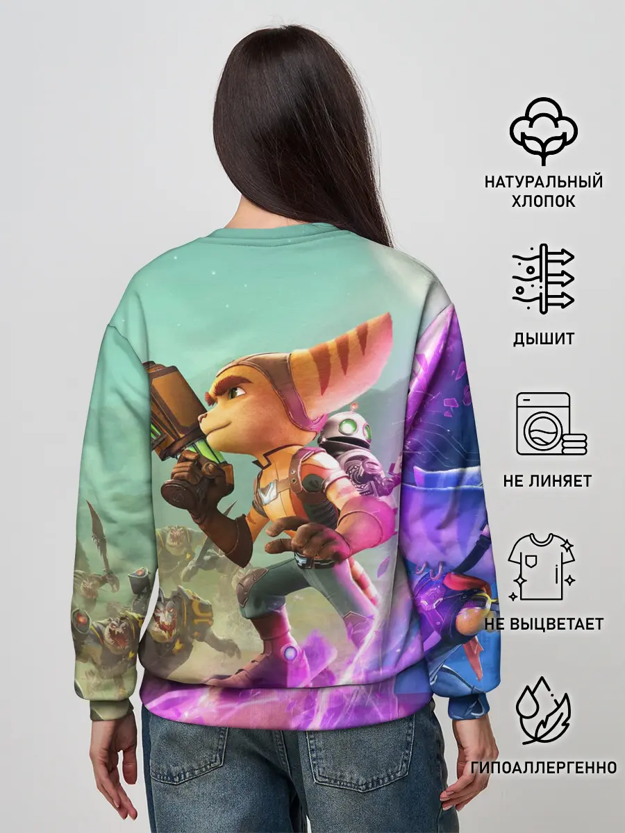 Женский свитшот / Ratchet & Clank: Rift Apart