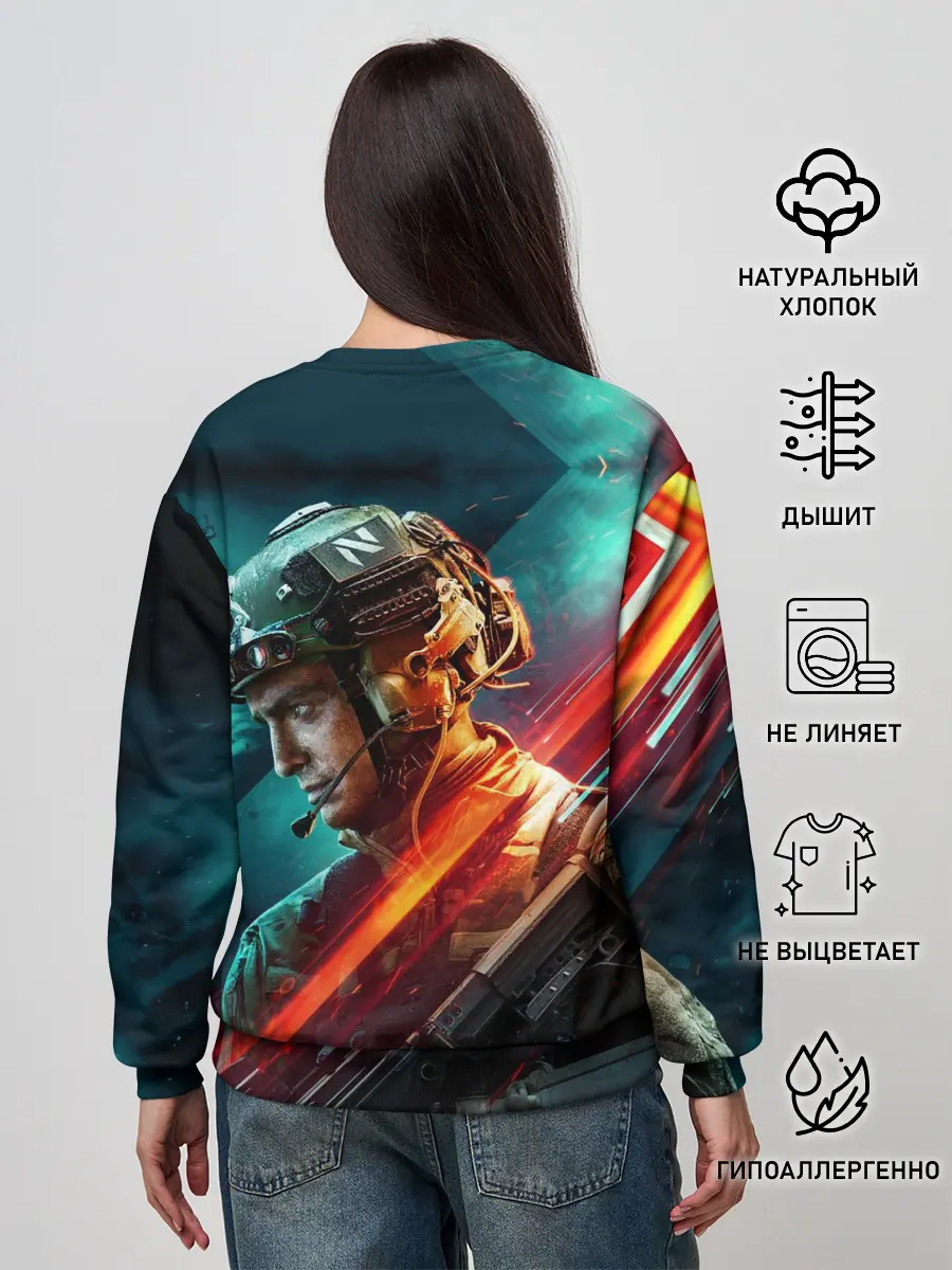 Женский свитшот / Battlefield 2042 Soldier