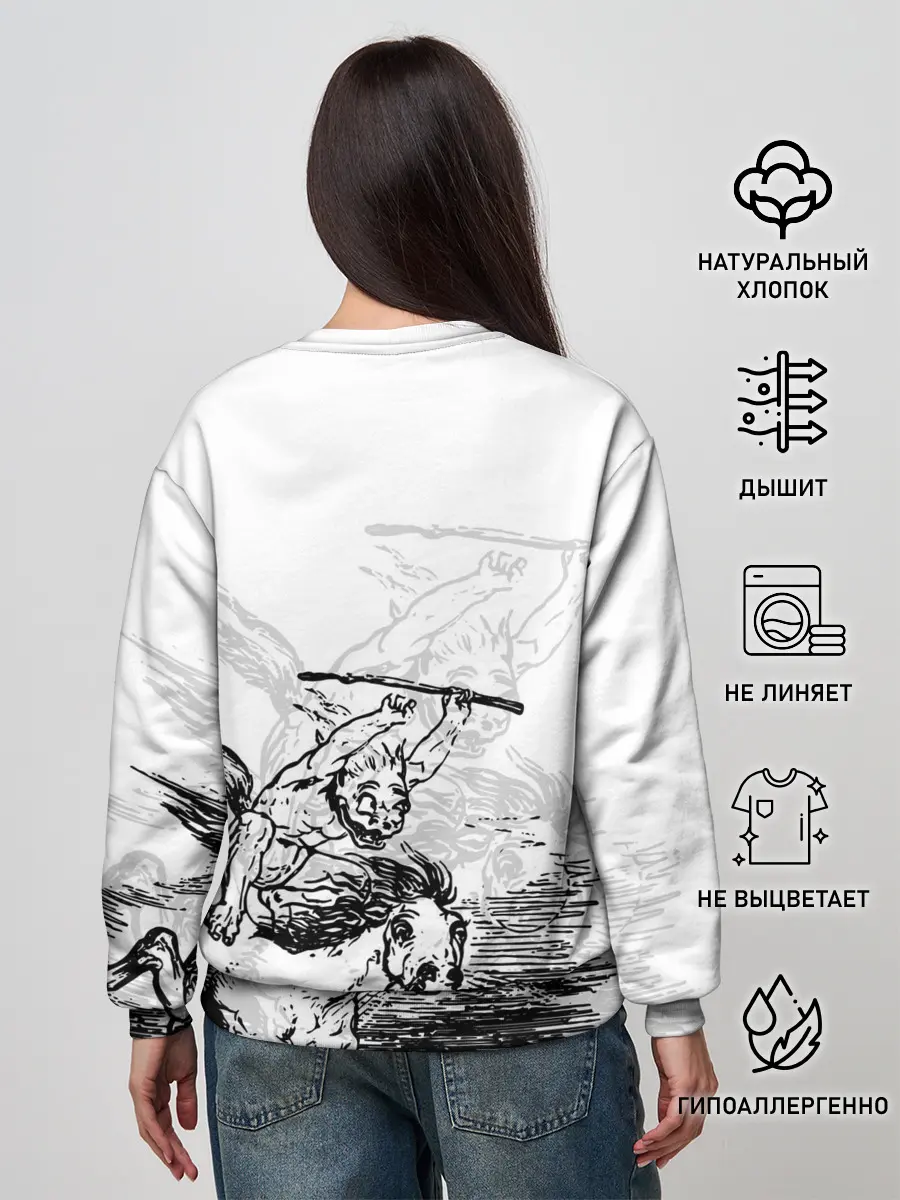 Женский свитшот / A demon on a horse