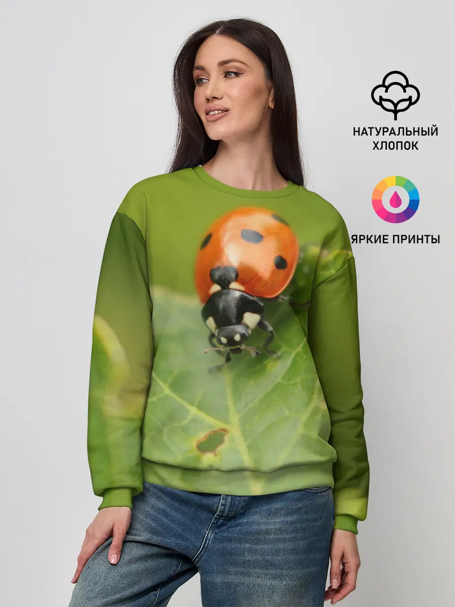 Женский свитшот / Божья коровка