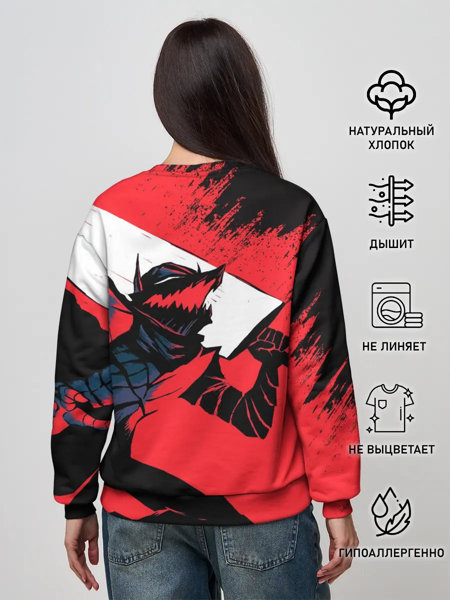 Женский свитшот / БЕРСЕРК red