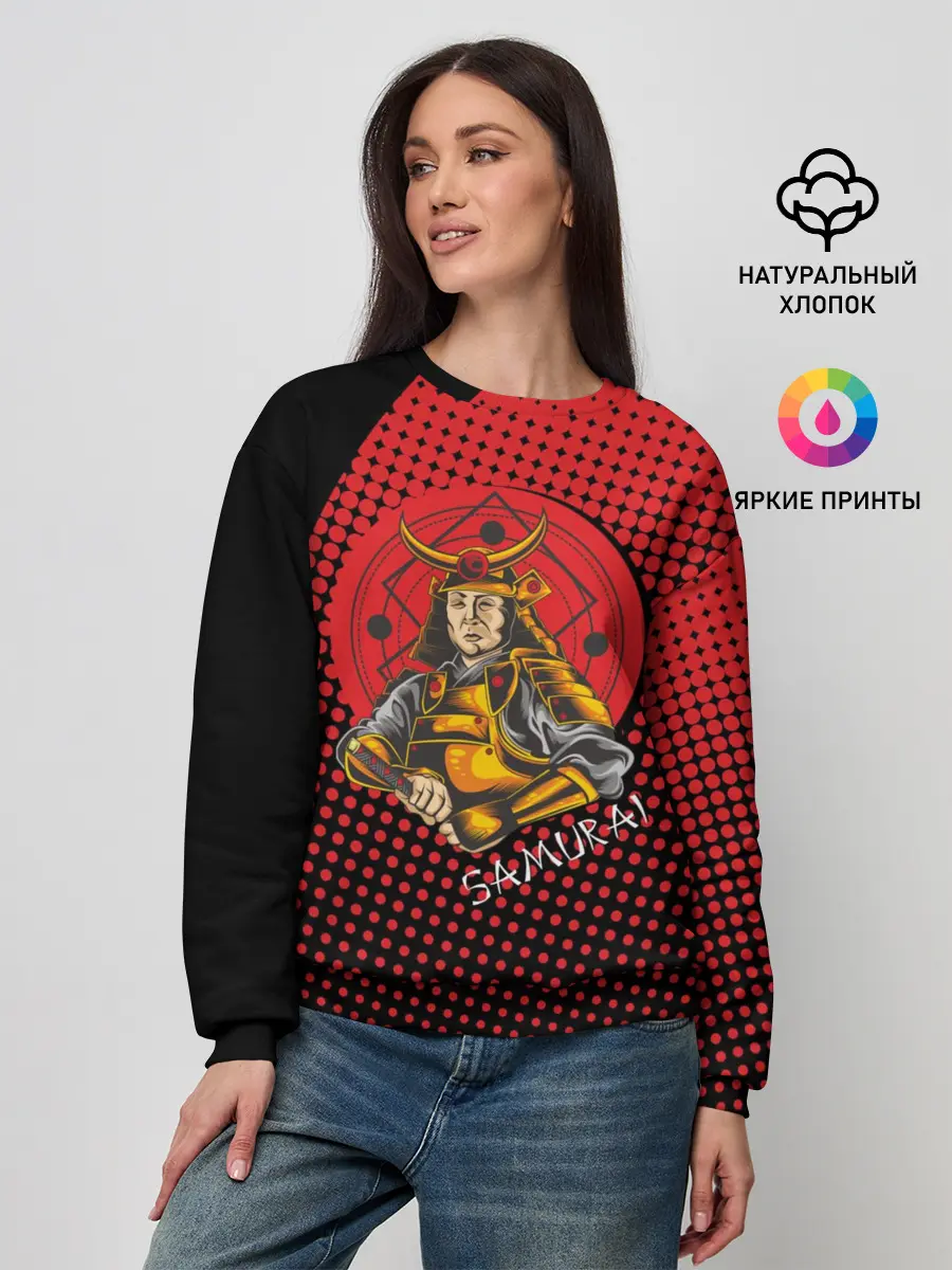 Женский свитшот / Самурай
