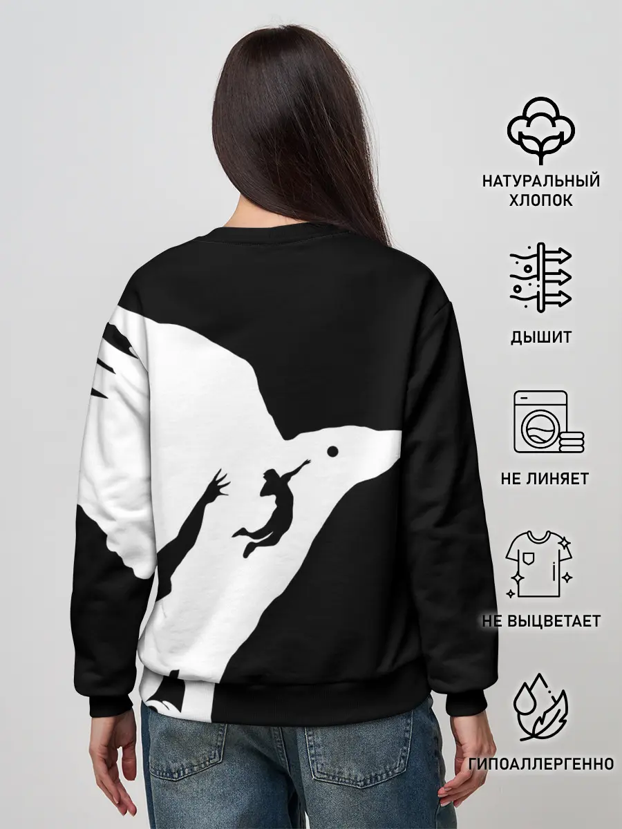 Женский свитшот / Ворон Карасуно Haikyu!!